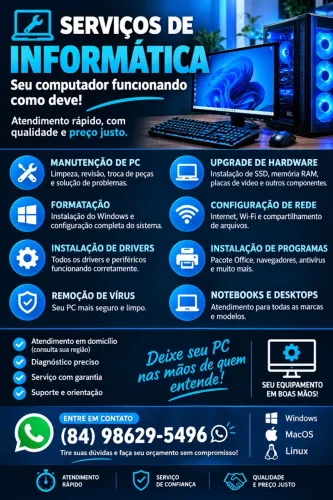 Manutenção informática pc e notebook