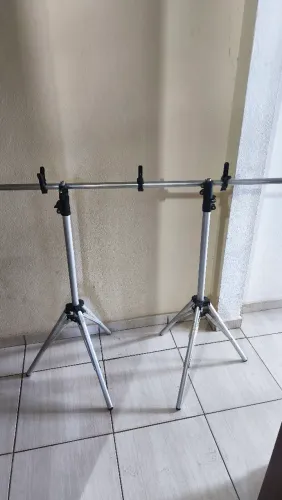 Tripe para iluminação DJ ou fundo para fotografar (par + 1 barra)