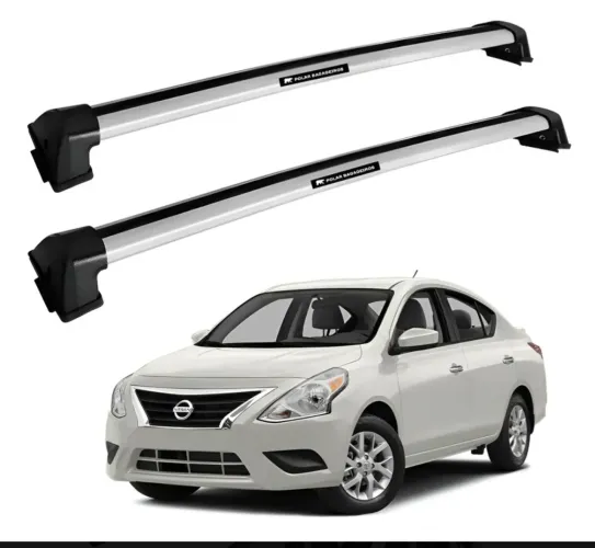 Rack de Teto Alumínio Nissan Versa 2012 a 2019 - Semi Novo
