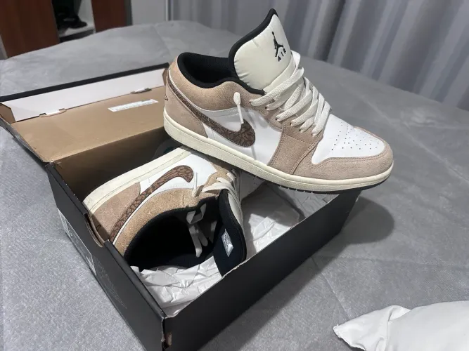 Nike air Jordan 1 low se marrom 41