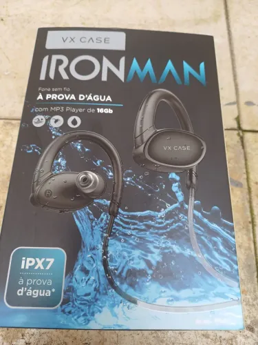 Fone sem fio IRONMAN marca VX Case