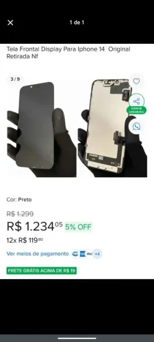 Tela iPhone 14 original