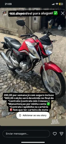 Alugo 160 (280 a semana)