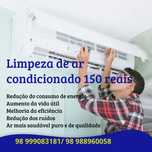 Limpeza Ar condicionado 150 reais
