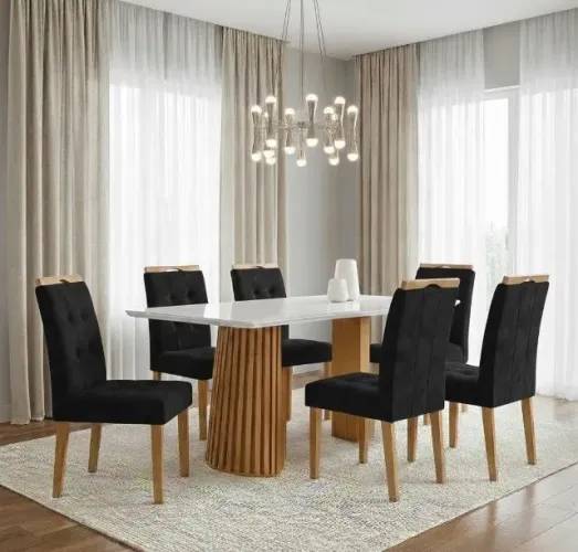 Conjunto de Jantar Montese 6 Lugares