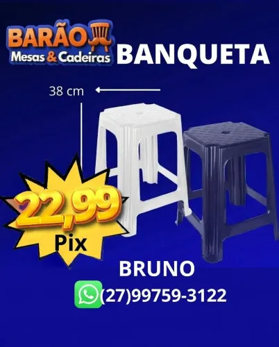 Banco plástico 