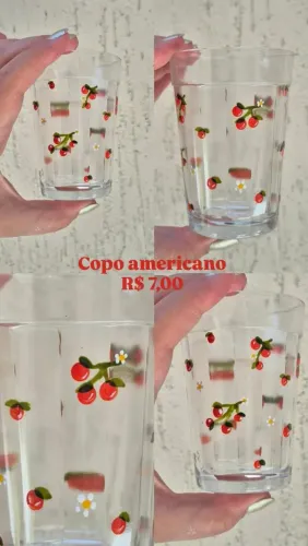 Copo americano de laranjas