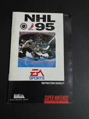 Manual + Pôster NHL 95 Original Super Nintendo