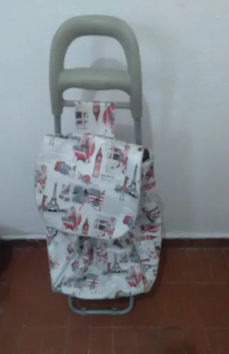 Carrinho de feira impermeável dobrável