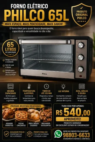 FORNO ELETRICO PHILCO 65L