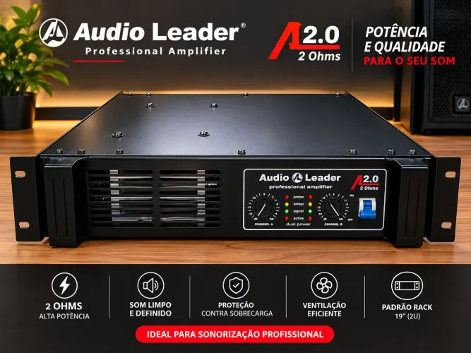 Amplificador Audio Leader A2.0