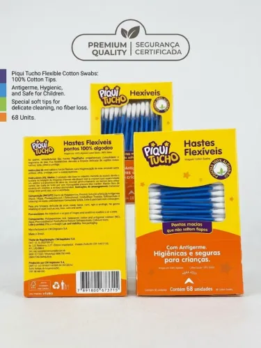 Hastes Flexíveis Piqui Tucho 68un (Kit c/ 5 ou Kit c/ 10)