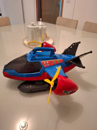 Avião patrulha canina com som e luz