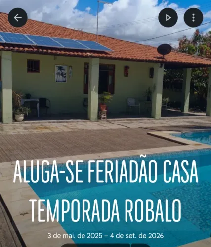 Casa temporada e eventos
