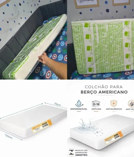 Colchão impermeável para berço (NOVO)