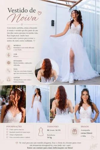 Vestido de Noiva à Venda - Goiânia 