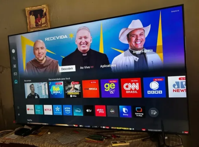 Tv 75 Samsung Smart Ultra fina - Passo Cartão e Pego tv Menor no negócio 