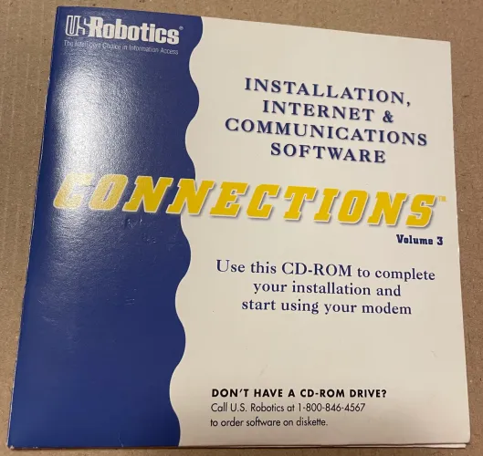 U.S. Robotics Connections Volume 3 (Installation, Internet & Communications Software)