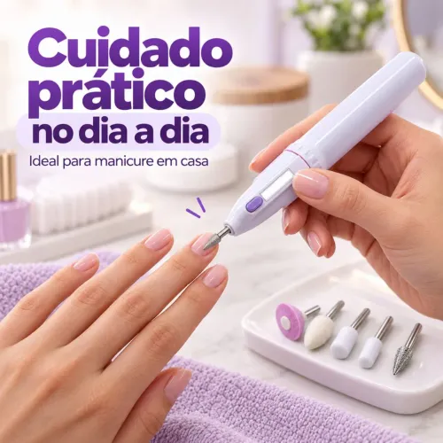 Removedor De Cutículas E Lixa Eletrônica Portátil Lixadeira Unha Elétrica