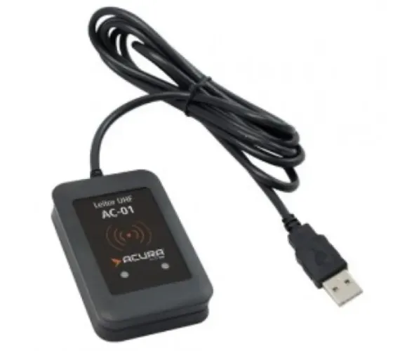 Acura AC-01 V2 - Leitor RFID UHF de Mesa USB - 900Mhz