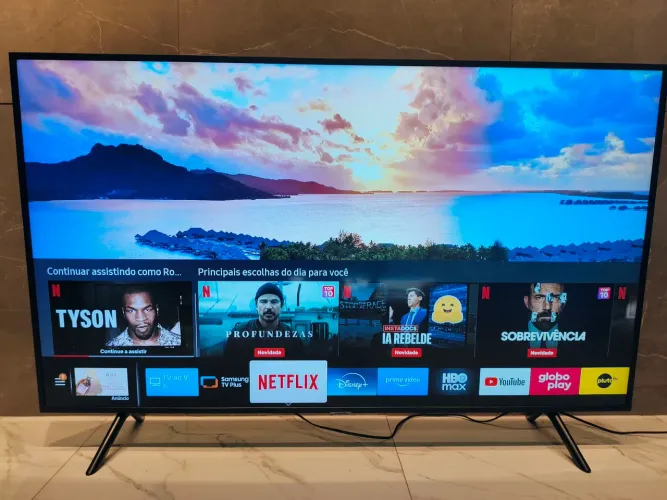 SAMSUNG SMART TV 4K 58", SISTEMA TIZEN,TODOS OS APPS, ÓTIMO ESTADO,COMPLETA,DIVIDO CARTÃO