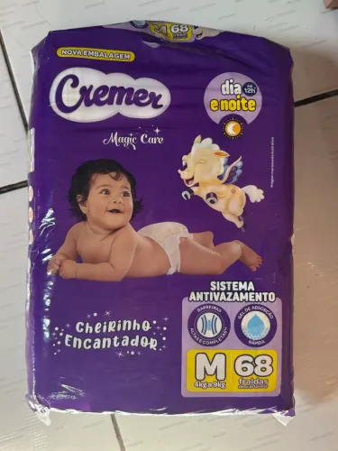 Fralda descartável 4 pacotes 2M e 2G