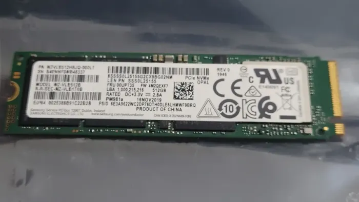 SSD Nvme Samsung 512GB M.2 Gen 3x4 - Altíssimo Desempenho
