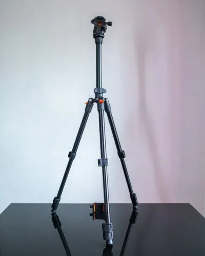 Tripé K&F Concept Ballhead 360° Alumínio para Câmeras DSLR
