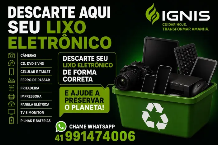 Serviço de coleta de lixo eletrônico