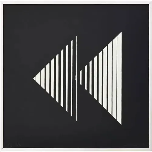 Lothar Charoux, serigrafia , assinada, 35x35cm