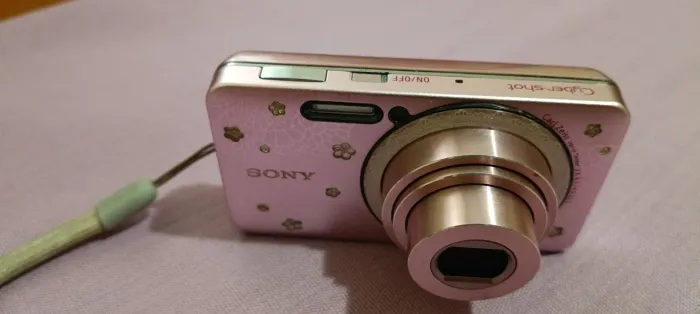 Câmera Sony Rosa Brilhos.