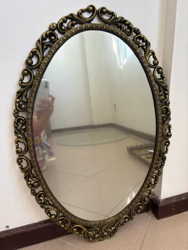 Espelho moldura bronze Antiguidade 