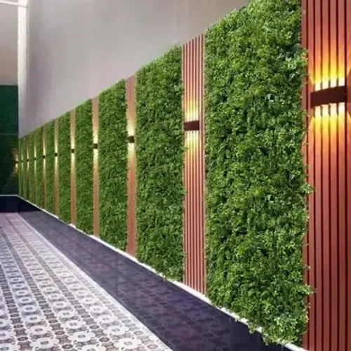 Painel de folhagem/ folhas artificiais