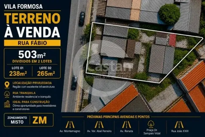 terreno de 503m² - vila formosa