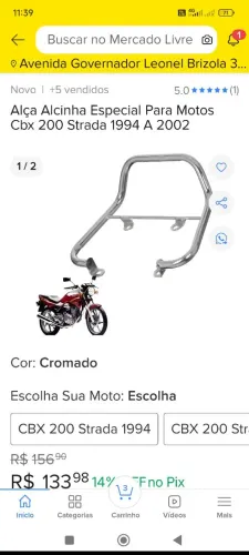 ALÇA, ALCINHA CROMO FORT