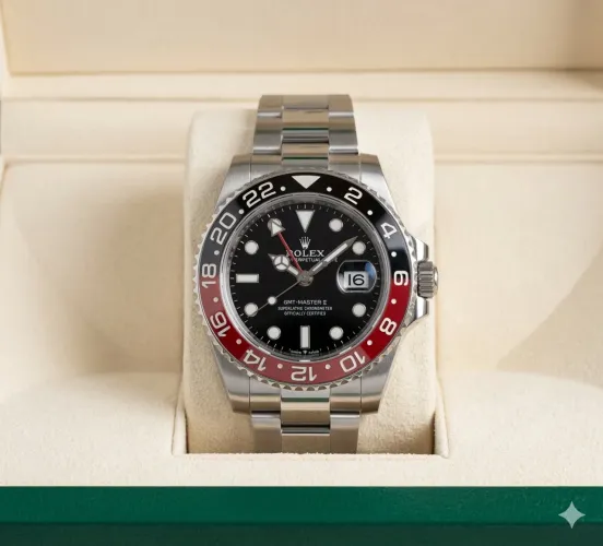 Relógio GMT Master II Coke 40mm Automático Vidro Safira Oyster Premium AAA+
