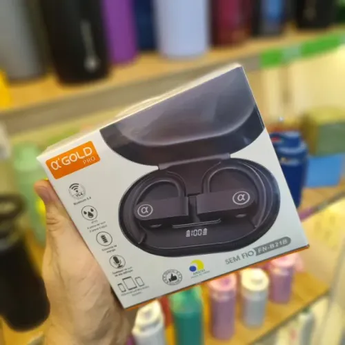 Fone para prática de esportes com case