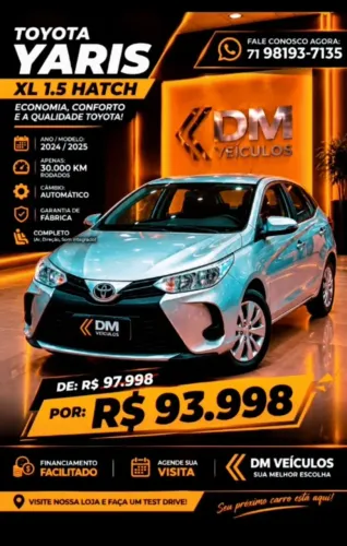 Toyota Yaris XL 1.5 Flex 16V 5P Aut. 2025