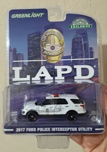 Miniatura 2017 Ford Police Interceptor Utility LAPD K-9 Section Greenlight 1:64 Lacrado