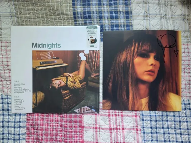 LP Vinil Taylor Swift Midnights Jade Green Autografado