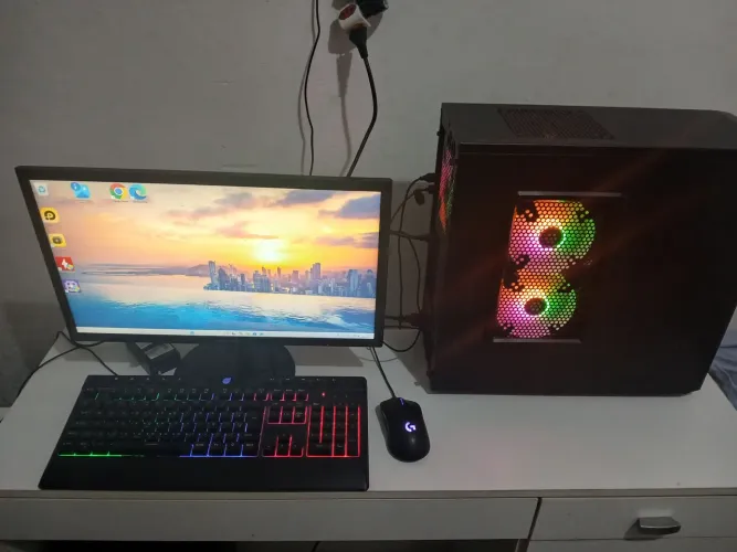 PC Gamer completo Ryzen 5500 RX550 16GB RAM