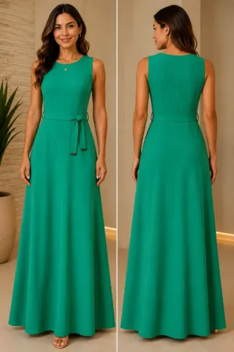 Vestido longo verde