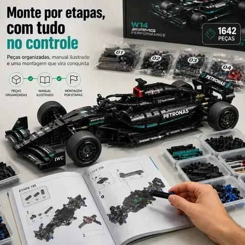 Fórmula 1 - Mercedes-AMG W14 (1642 peças)