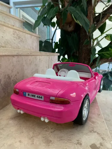 CARRO BARBIE/BONECA CONVERSÍVEL - ROSA