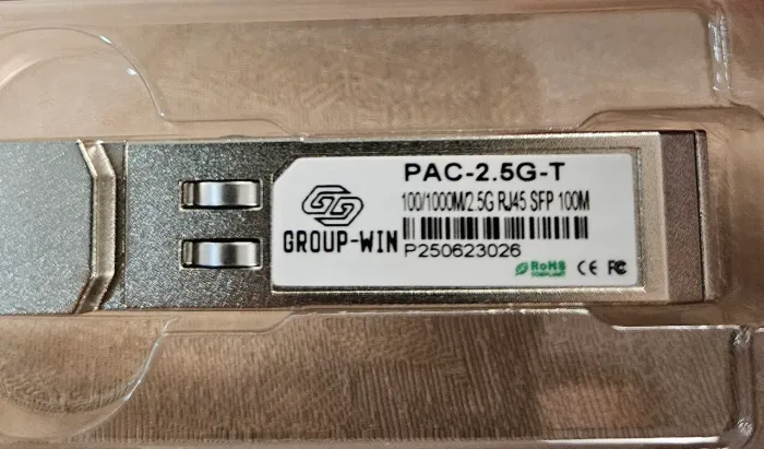 Módulo SFP RJ45 2.5G Gigabit