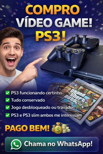 COMPRO SEU PS3 USADO NO PREÇO BOM 