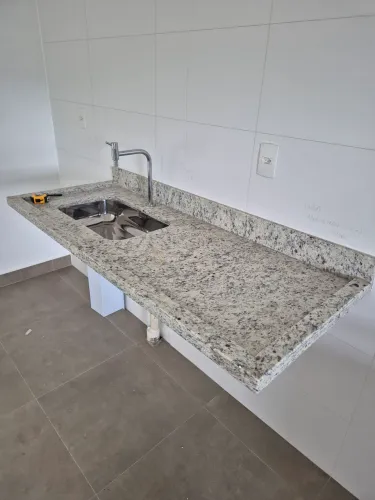 Bancada Granito Cozinha + Cuba Embutida