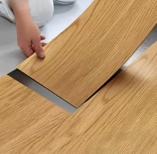 15 placas - Piso Painel Revestimento Auto Colante MDF Vinílico Adesivo Lavável Madeira