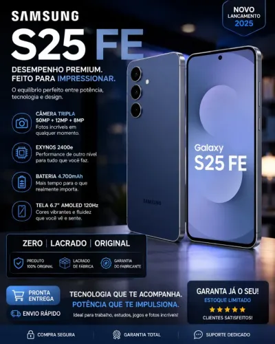 Vendo S25 FE novo zero 