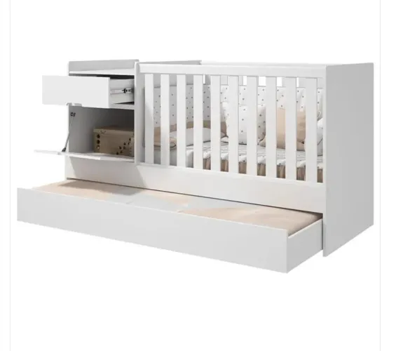 Berço cama com cômoda Victória